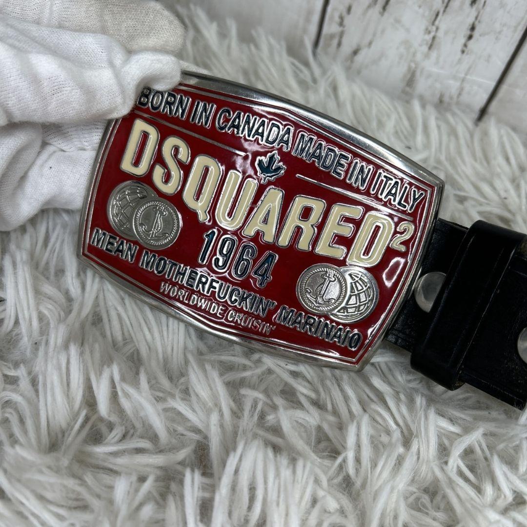 DSQUARED　ベルト　バックル　レザー　ディースクエアード