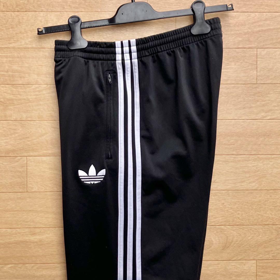 adidas ファイヤーバード トラックパンツ 黒 ジャージ 常田大希 新品 adidas 黒3XL サテンワイドレッグパンツ ファイヤーバード