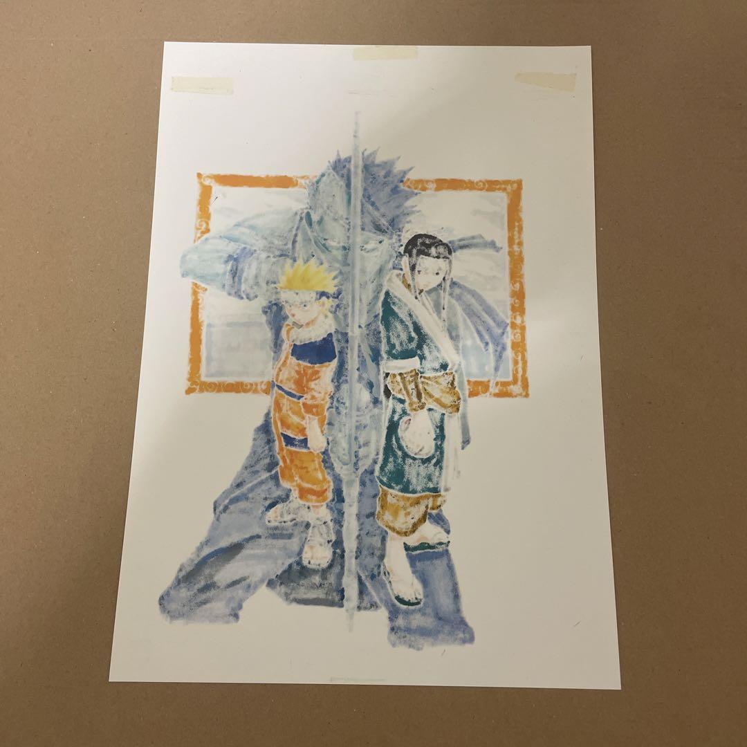 NARUTO 複製原画 2枚セット Amazon.co.jp: NARUTO ナルト サスケ 複製原稿 2種セット 複製