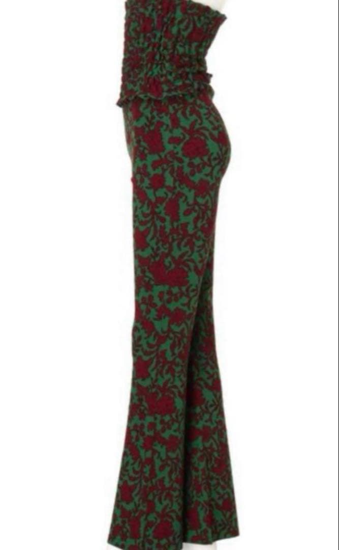 UN3D. FLOWER JQ KT SET UP ニットパンツセットアップ