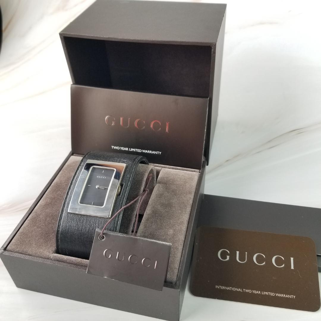 電池新品・箱付】GUCCI グッチ バングルウォッチ 7800L 腕時計