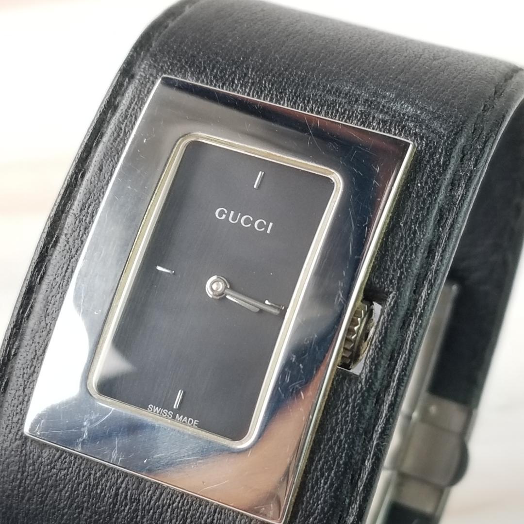 最安 電池新品・箱付】GUCCI グッチ バングルウォッチ 7800L 腕時計 時計