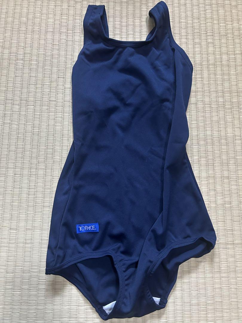 新品TOPACE ネイビー 女の子用スクール水着Mサイズ