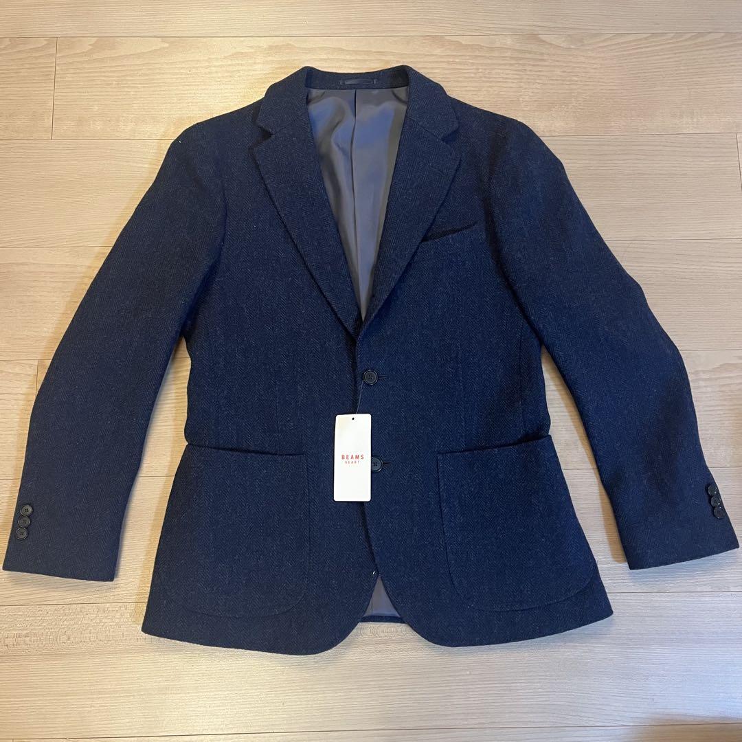 【未使用】BEAMS HEART ジャケット　ネイビー　46 定価24000円