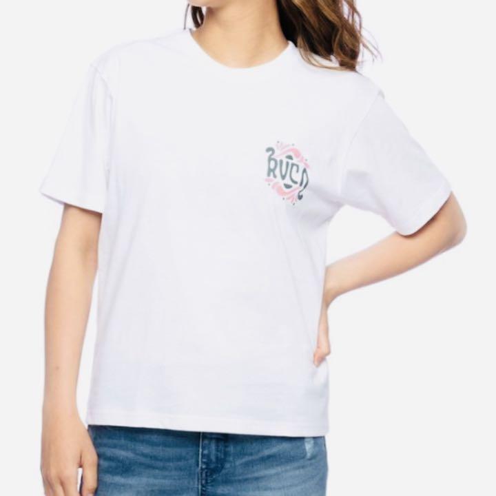 ショッピング卸し売り レディース RVCA ルーカ オシャレバックプリント tシャツ半袖 XS ショッピング卸し売り レディース RVCA ルーカ オシャレバックプリント tシャツ半袖 XS