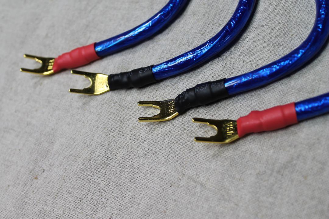 2200αZONOTONE ジャンパーケーブル20cm金Yラグ端子 8mm付