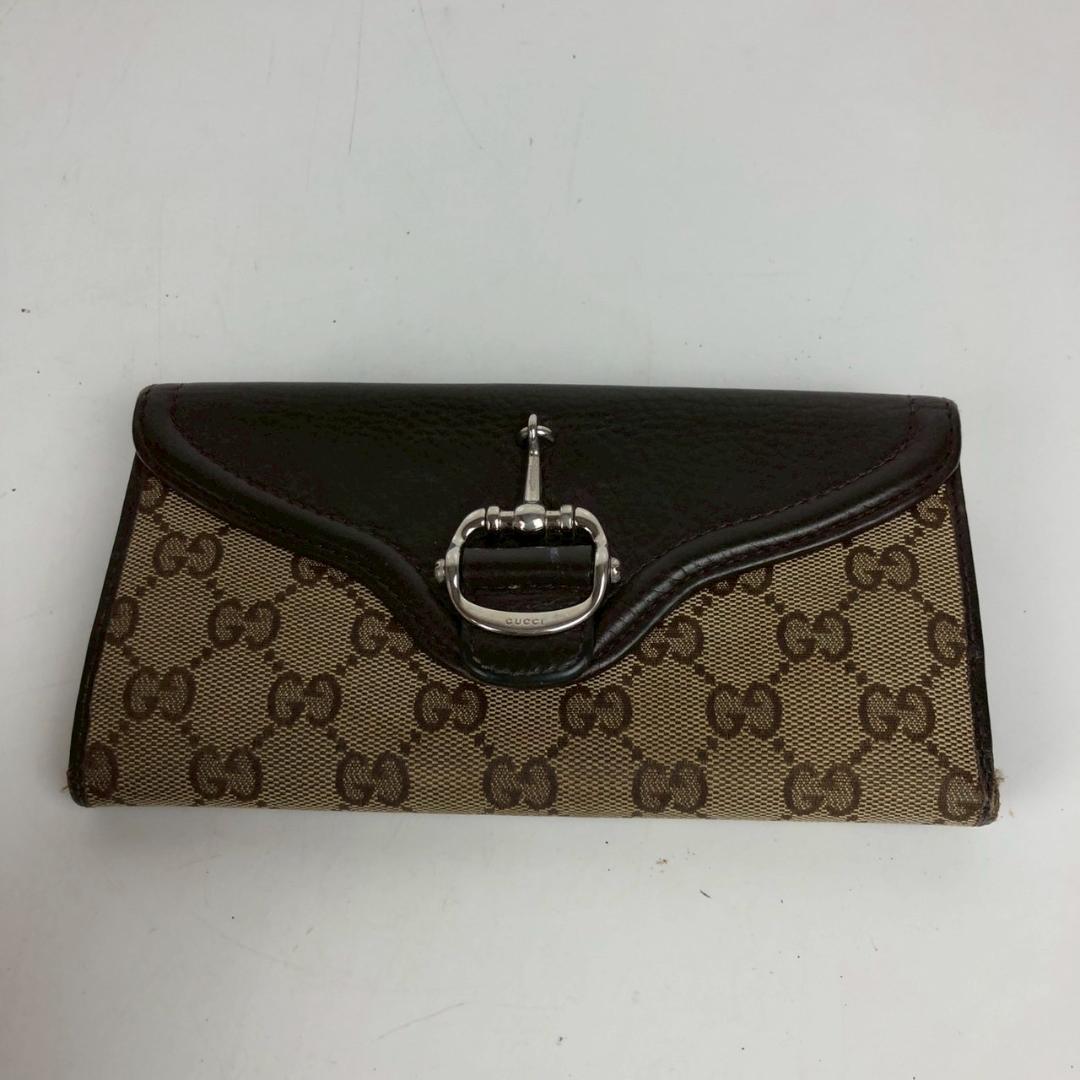 GUCCI グッチ GGキャンバス 長財布レディース ブランド