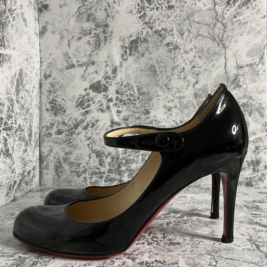Christian Louboutin エナメルストラップパンプス 36.5