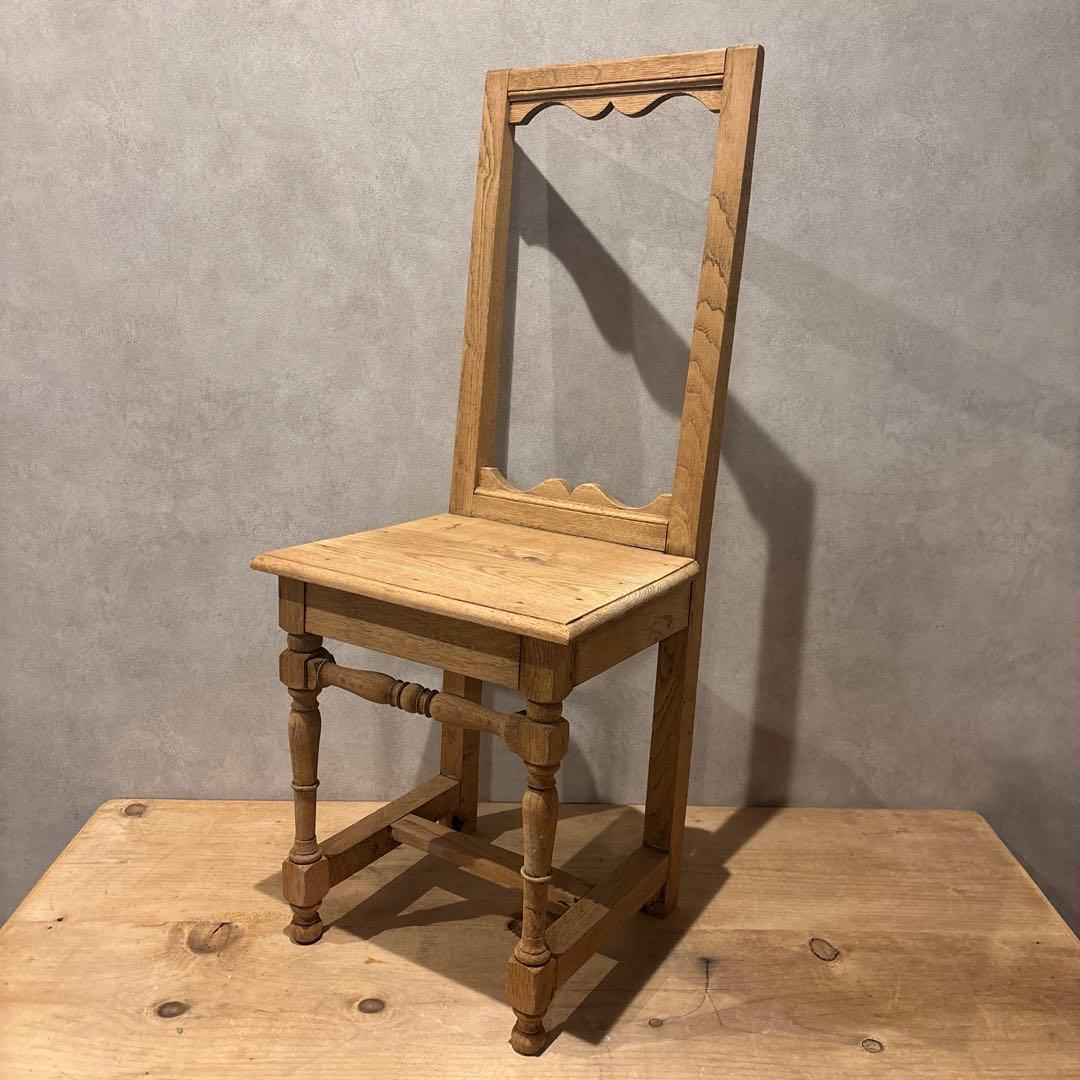 フランスアンティーク ロレーヌチェア チャーチチェア