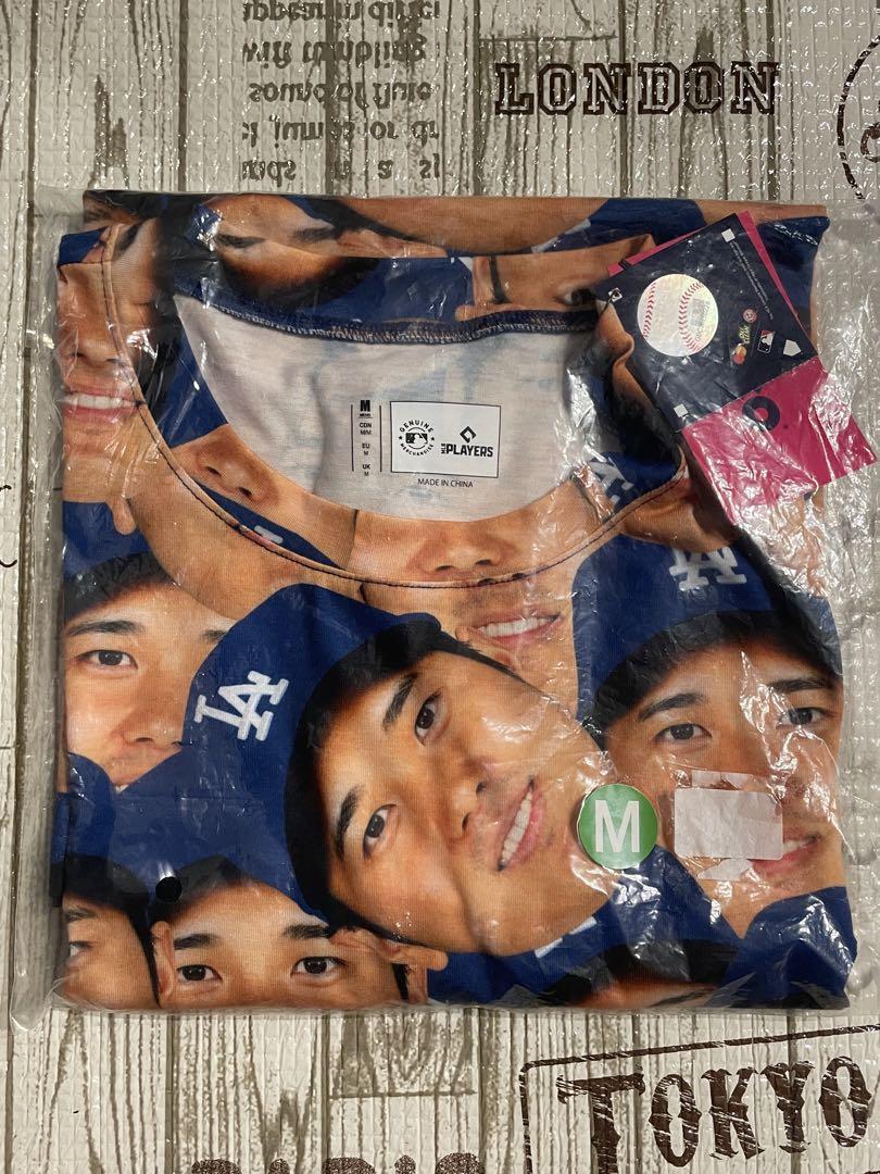 新品未開封ドジャーズ大谷選手顔だらけTシャツMサイズ