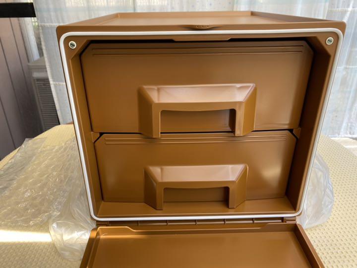 未使用 Tupperwareタッパーウェア スーパーチェスト2段 引き出し 高級 愛用 モスプリン様専用 Tupperware 2段 スーパーチェスト タッパーウェア ケース/ボックス