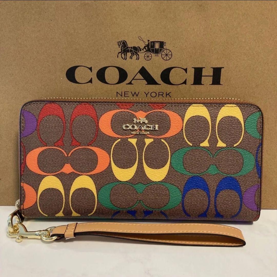 COACH　コーチ　C4537　長財布　レインボー　シグネチャー　RAINBOW 51VL8qDfsoL._UY1000_.jpg
