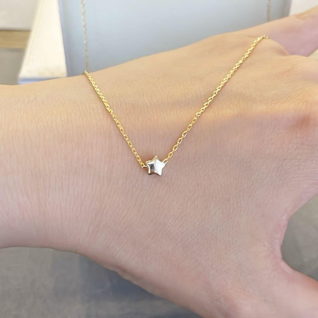 1粒願い星ネックレス 40センチ ゴールド14Kコーティング