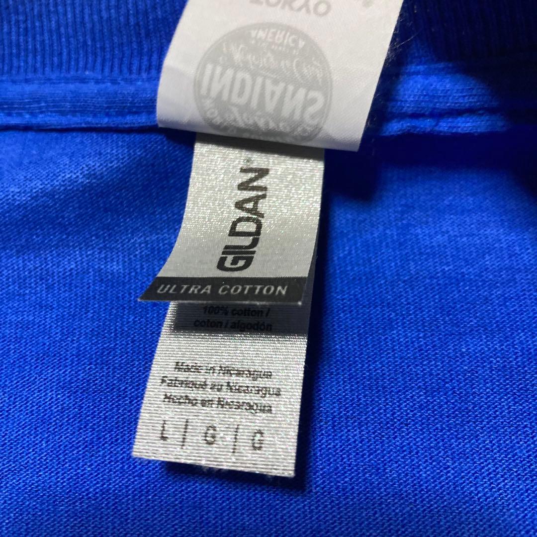 美品 TOKYO INDIANS 東京インディアンズ L ロンT カットソー 青