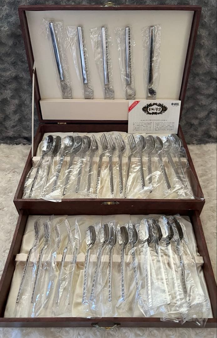 ラッキーウッド カトラリーセット スカンジナビア ディナーセット 34本セットLUCKY WOOD