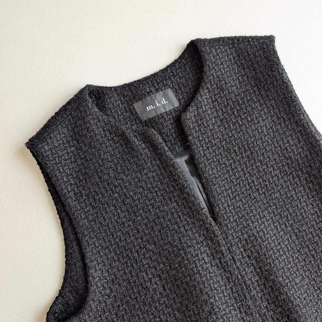 m,i,d ツイードフレアジレ エムプルミエ M-PREMIER