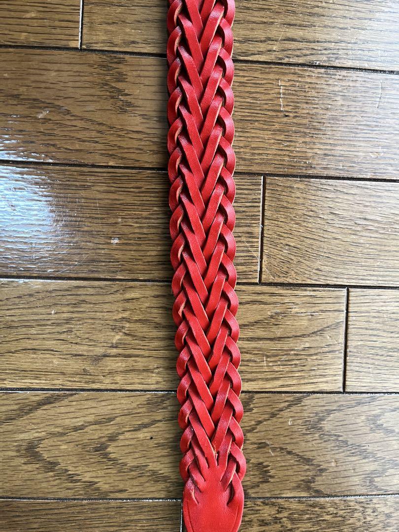 新品 ホワイトハウス コックス メッシュ ベルト PLAITED BELT