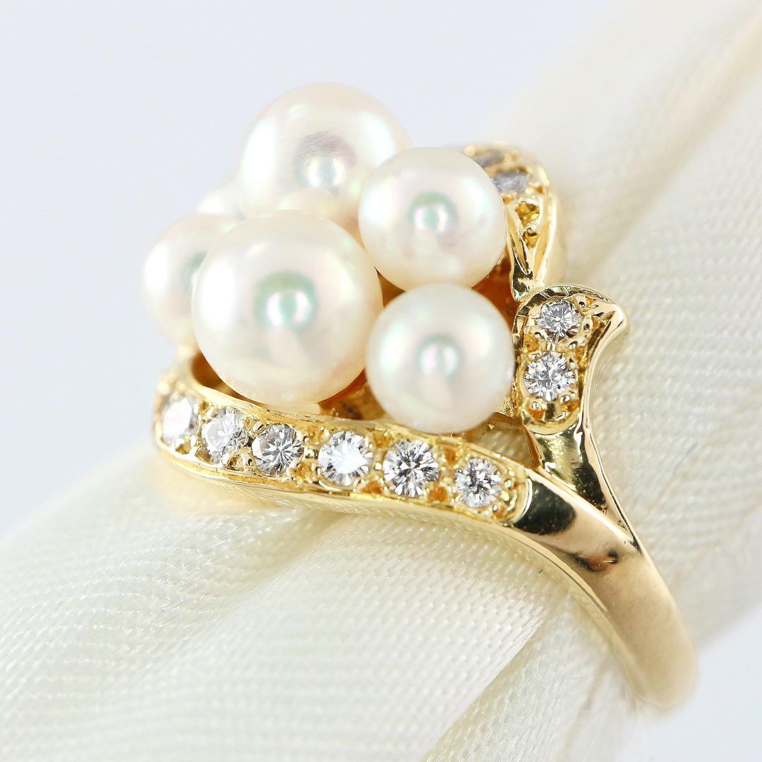 MIKIMOTO ピンキーリング D18P RhZGS-m42282711820 K18 ベビーパール 安いお得