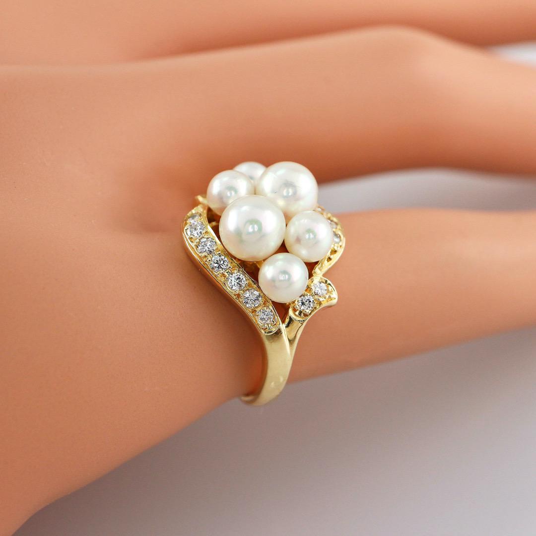 MIKIMOTO ピンキーリング D18P RhZGS-m42282711820 K18 ベビーパール 安いお得