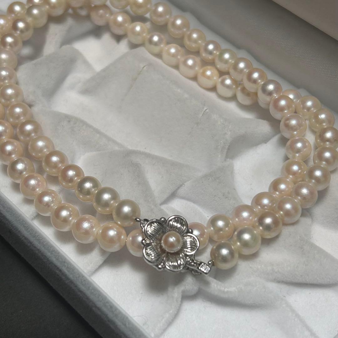 【テリ◎ セミロング】あこや 本真珠 パール ネックレス 全長57cm 干渉色 【テリ◎ セミロング】あこや 本真珠 パール ネックレス 全長57cm 干渉色