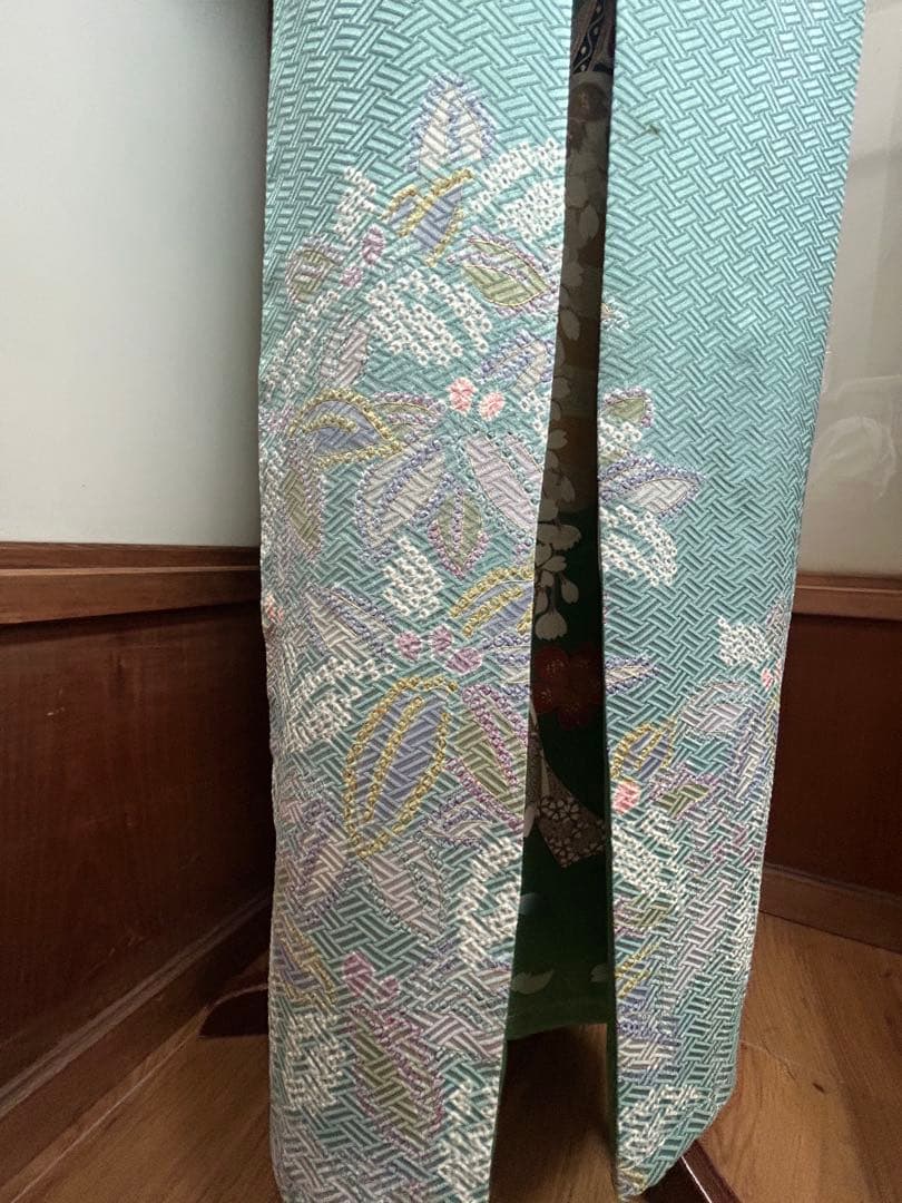 日向向日葵　着物リメイクワンピースNo.581