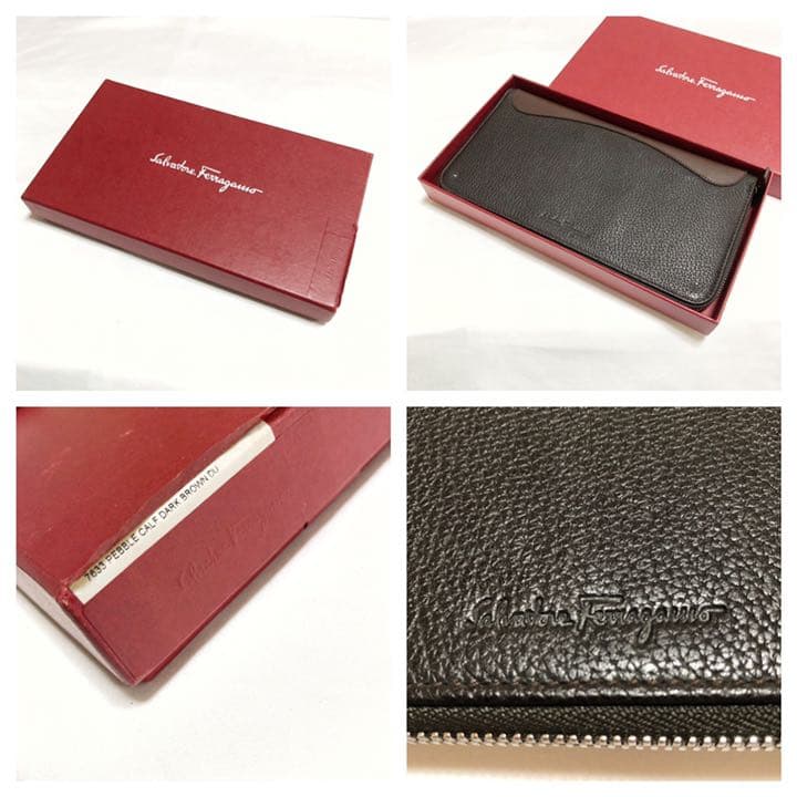 ✴️大容量✴️ サルヴァトーレ フェラガモ レザー ラウンドファスナー
