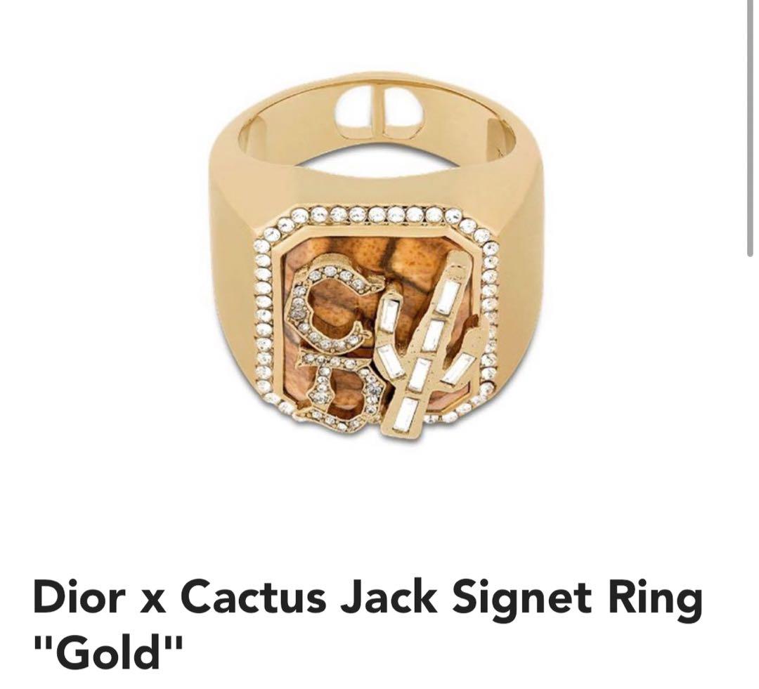 アクセサリー Dior cactus jack signet ring TravisScott