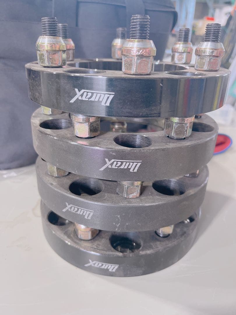 ハイラックス プラド DURAX 25mm ワイトレ 4枚 スペーサー傷や汚れあり