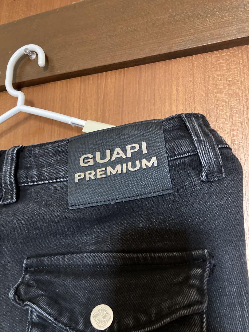 年内限定出品GUAPI ブラックデニムパンツ サイズ32