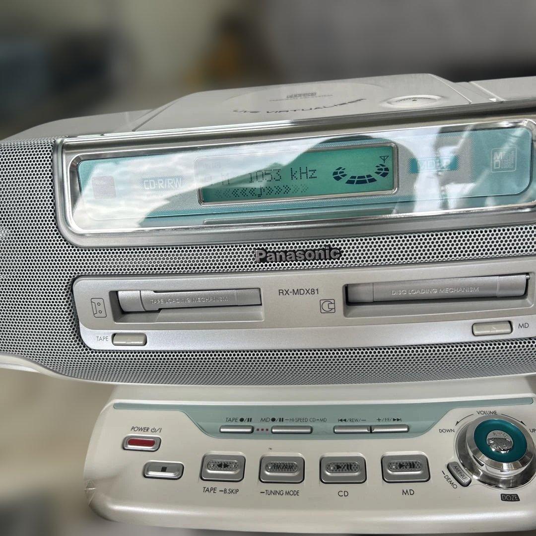 最短当日配送。 Panasonic パーソナルMDシステム RX-MDX81
