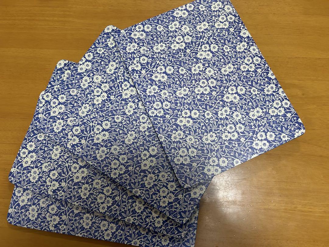新品　バーレイBurleigh 花柄ランチョンマット 4枚セット