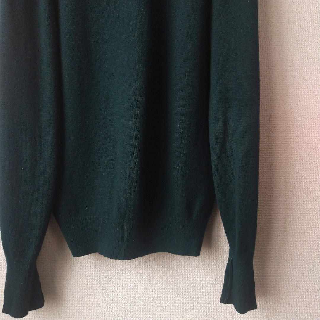 Johnstons of Elgin カシミヤ100％ カーディガン グリーン