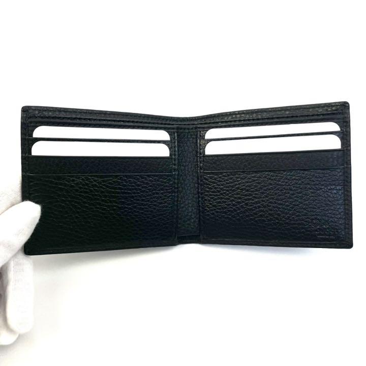 ほぼ未使用 GUCCI グッチ 札入れ 二つ折り財布 ブラック ほぼ未使用 GUCCI グッチ 札入れ 二つ折り財布 ブラック