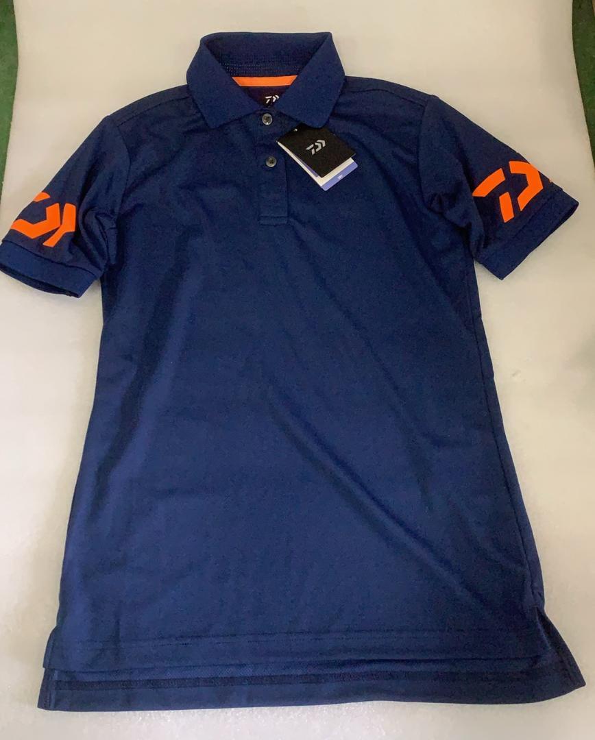 ダイワ(DAIWA) 半袖ポロシャツ ネイビー×Cトマト WL DE-7906 ゼット ベースボールシャツ Tシャツ プルオーバーシャツ 半袖