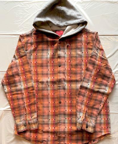 【SALE】supreme★チェックシャツーディー/シュプリーム★パーカー
