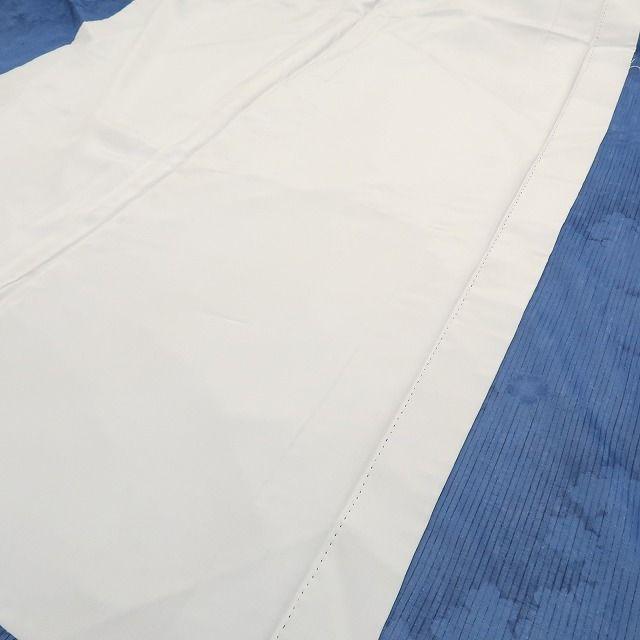 m1438＊美品 洗える夏着物 薄物 縦縞 居敷当付 誂えポリエステル 小紋
