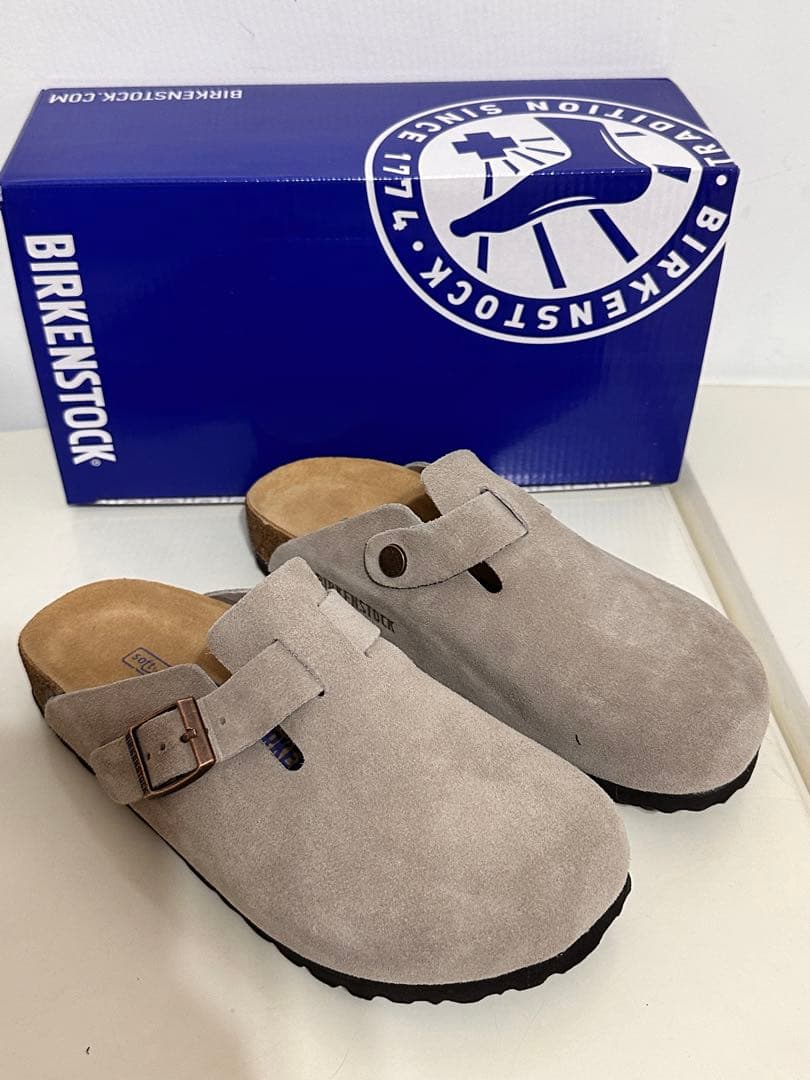 BOSTON BIRKENSTOCK ビルケンシュトック サンダル グレー 男