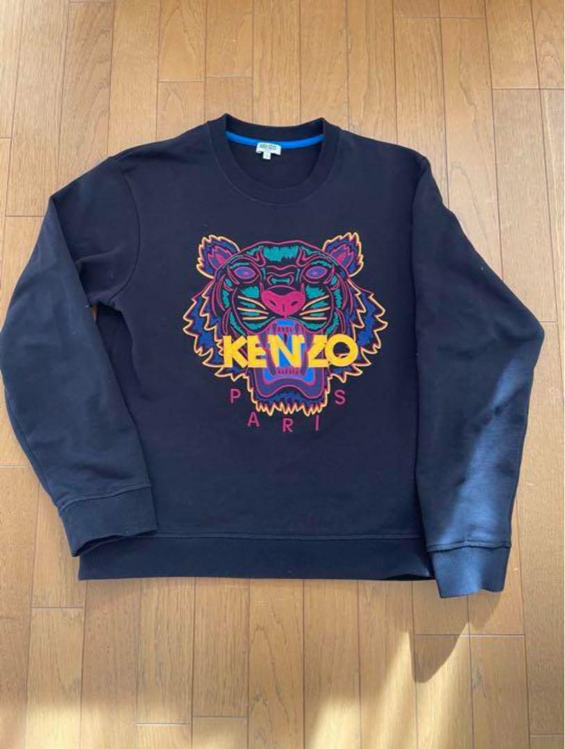 KENZO トラ刺繍 スウェット L 黒 トレーナー