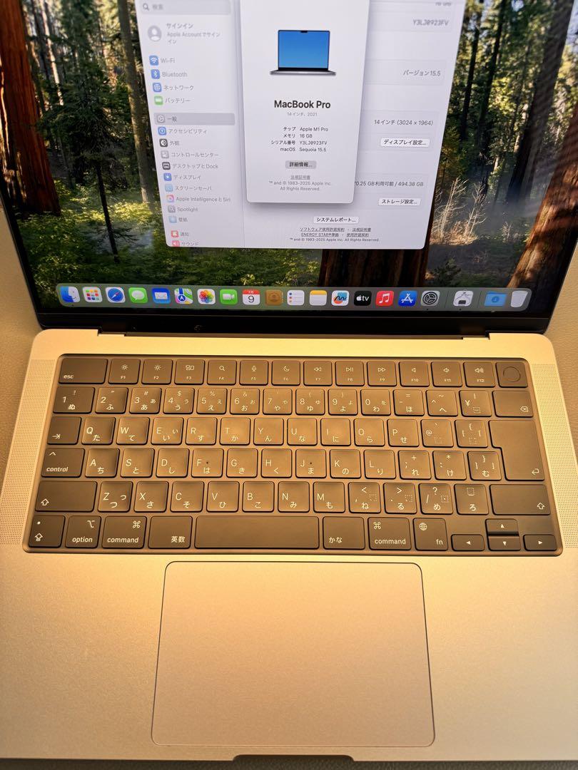超美品 MacBookPro M1Pro 16g 512g 14.2インチ