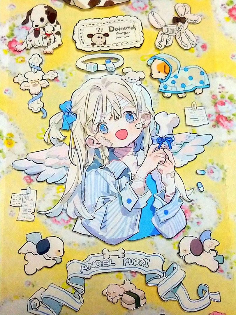 切り売り】海外マステ 人物マステ 普通小狗絵師様 4種セット