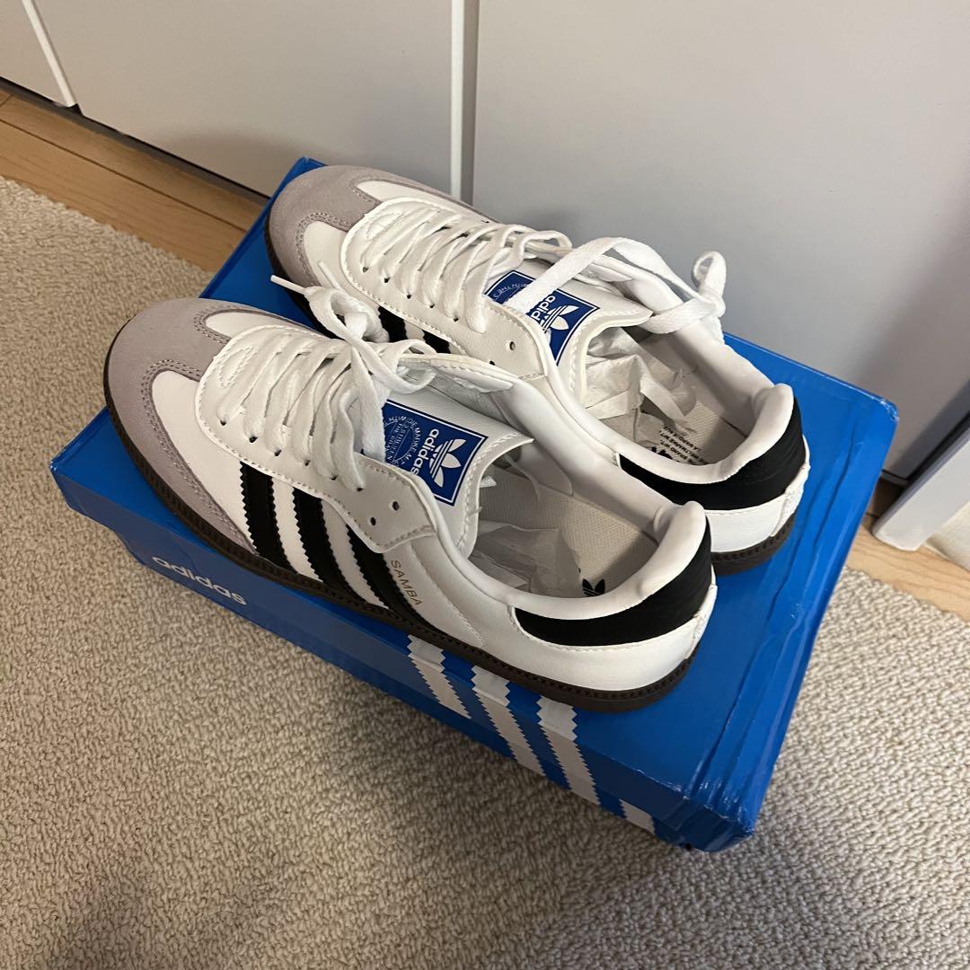 新品 SAMBA OG アディダス サンバ ホワイト 23.5 画像2