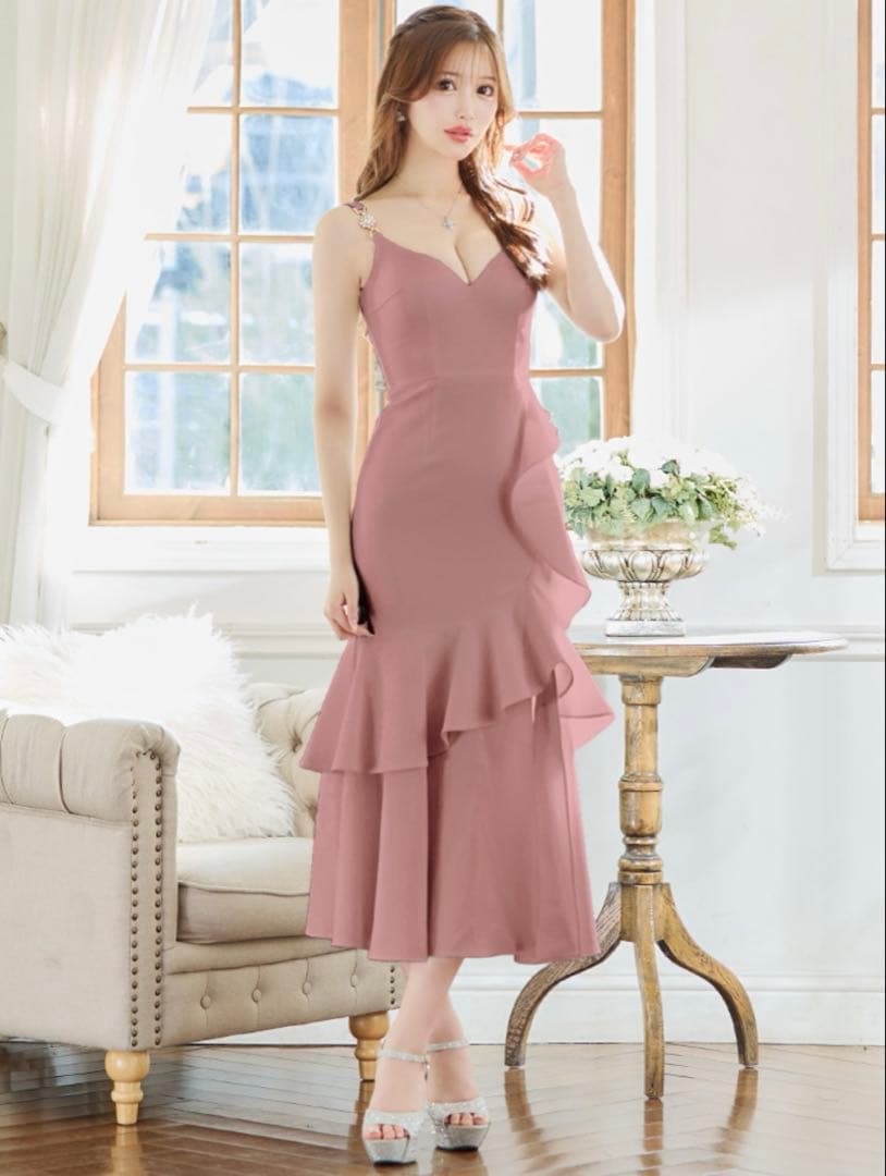 andy ダスティピンク フリルドレスM Andy