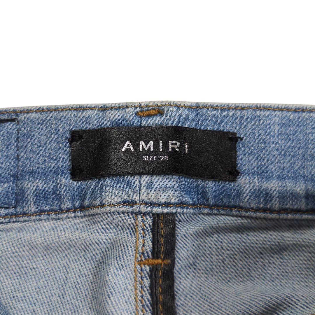 【希少】AMIRI ショットガン加工 クラッシュデニム スキニーパンツ
