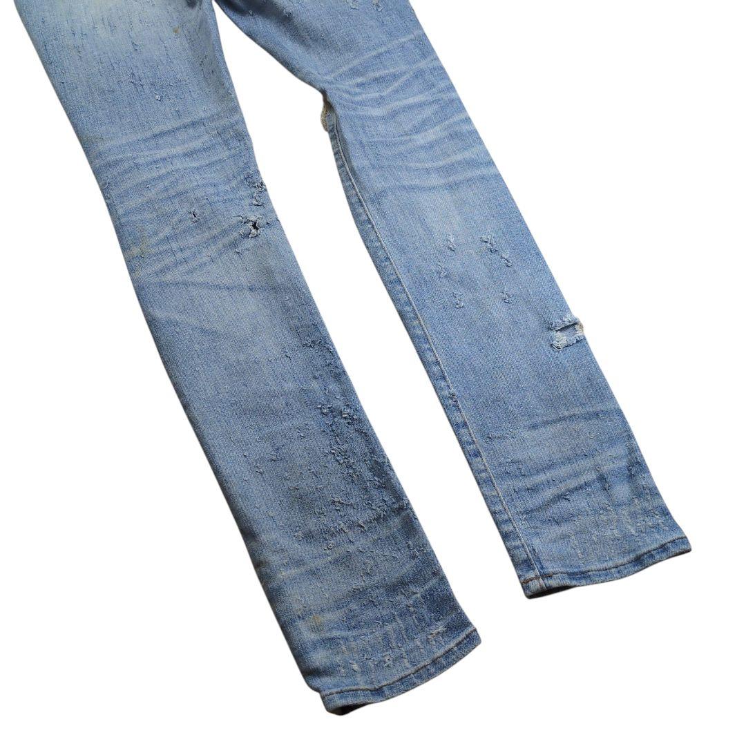 【希少】AMIRI ショットガン加工 クラッシュデニム スキニーパンツ