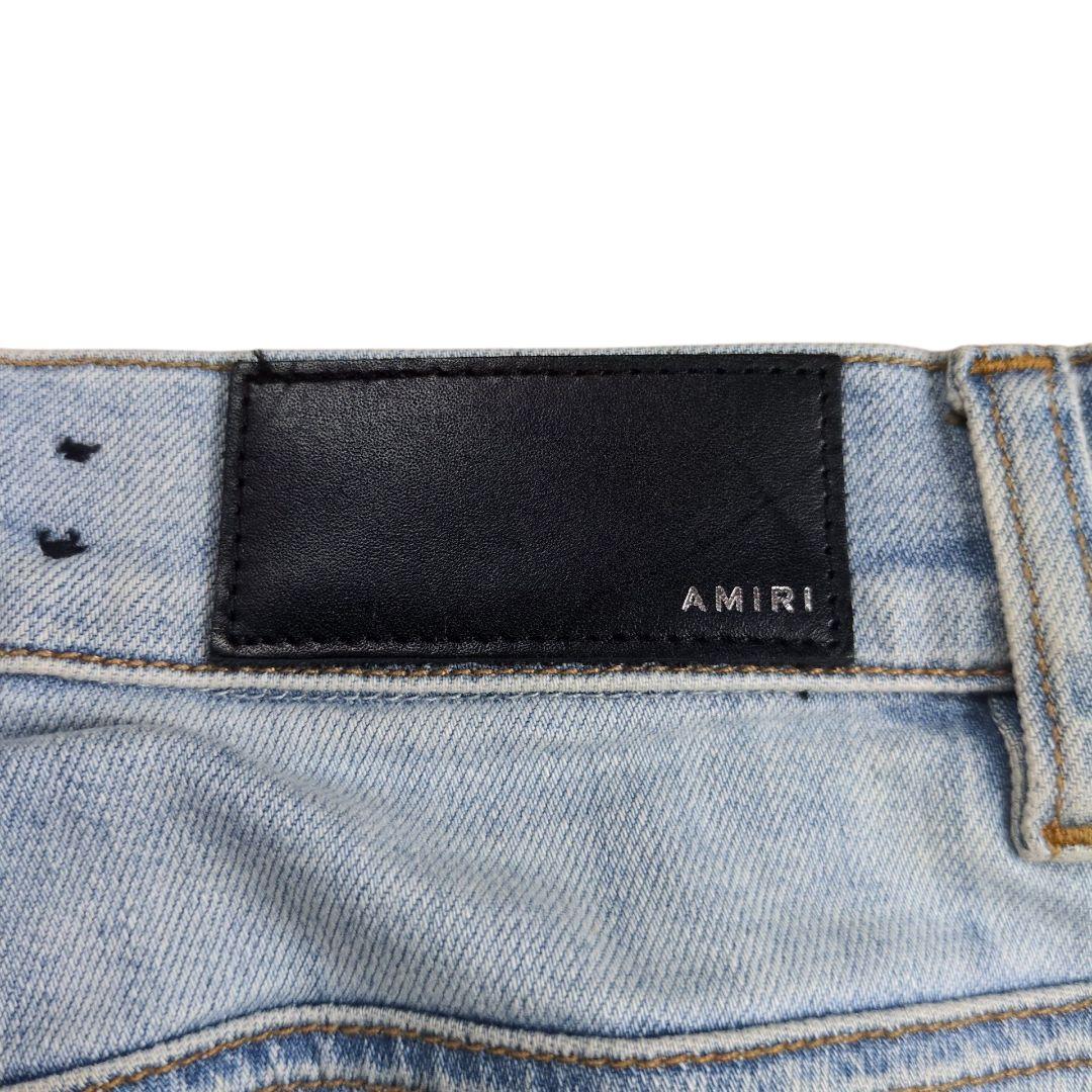 【希少】AMIRI ショットガン加工 クラッシュデニム スキニーパンツ