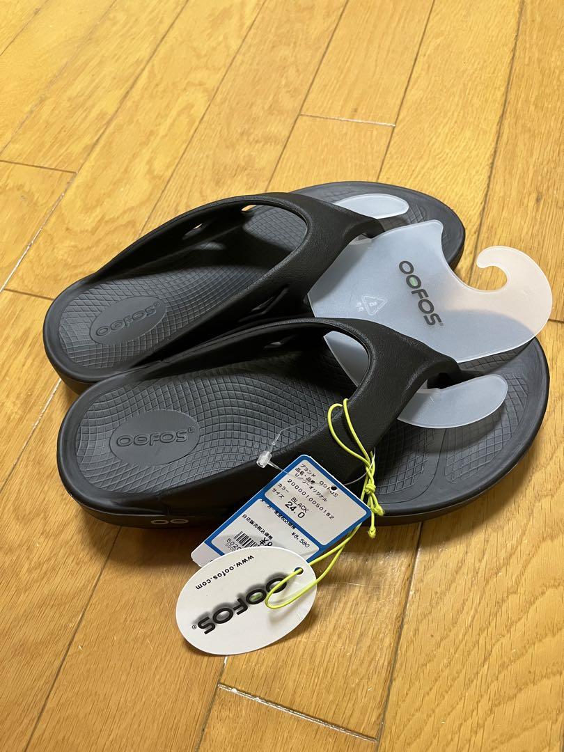 新品 24cm OOFOS OOriginal ブラック リカバリーサンダル