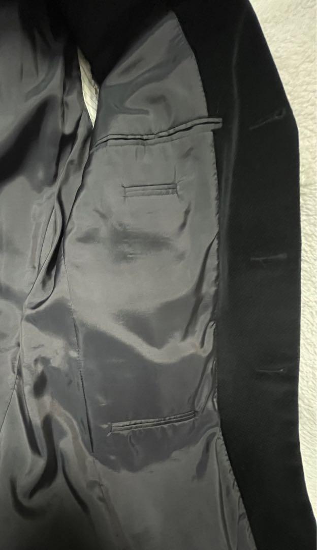 冬物処分セール【中古美品】HUGO BOSS 黒ジャケット メンズ サイズ48