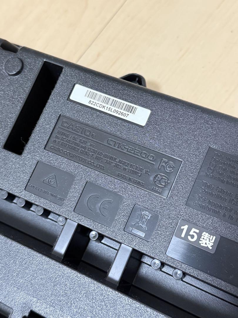 CASIO CTK-2200 電子ピアノ アダプター 楽譜付き
