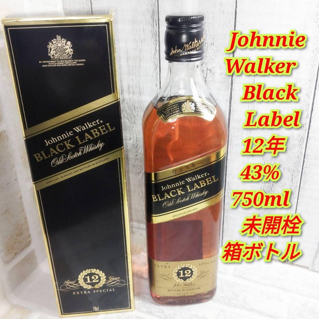 Johnnie Walker Black Label 12年 43% 未開栓 - メルカリ