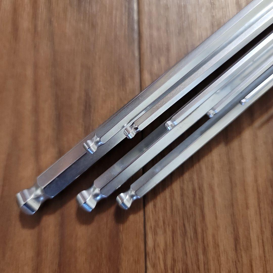 【TONE】ボールポイント 六角レンチ8本セット L ショート